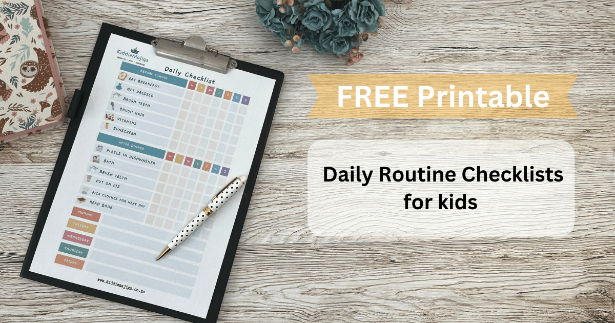 The Remarkability of Routine Checklists for Kids - FREE printable