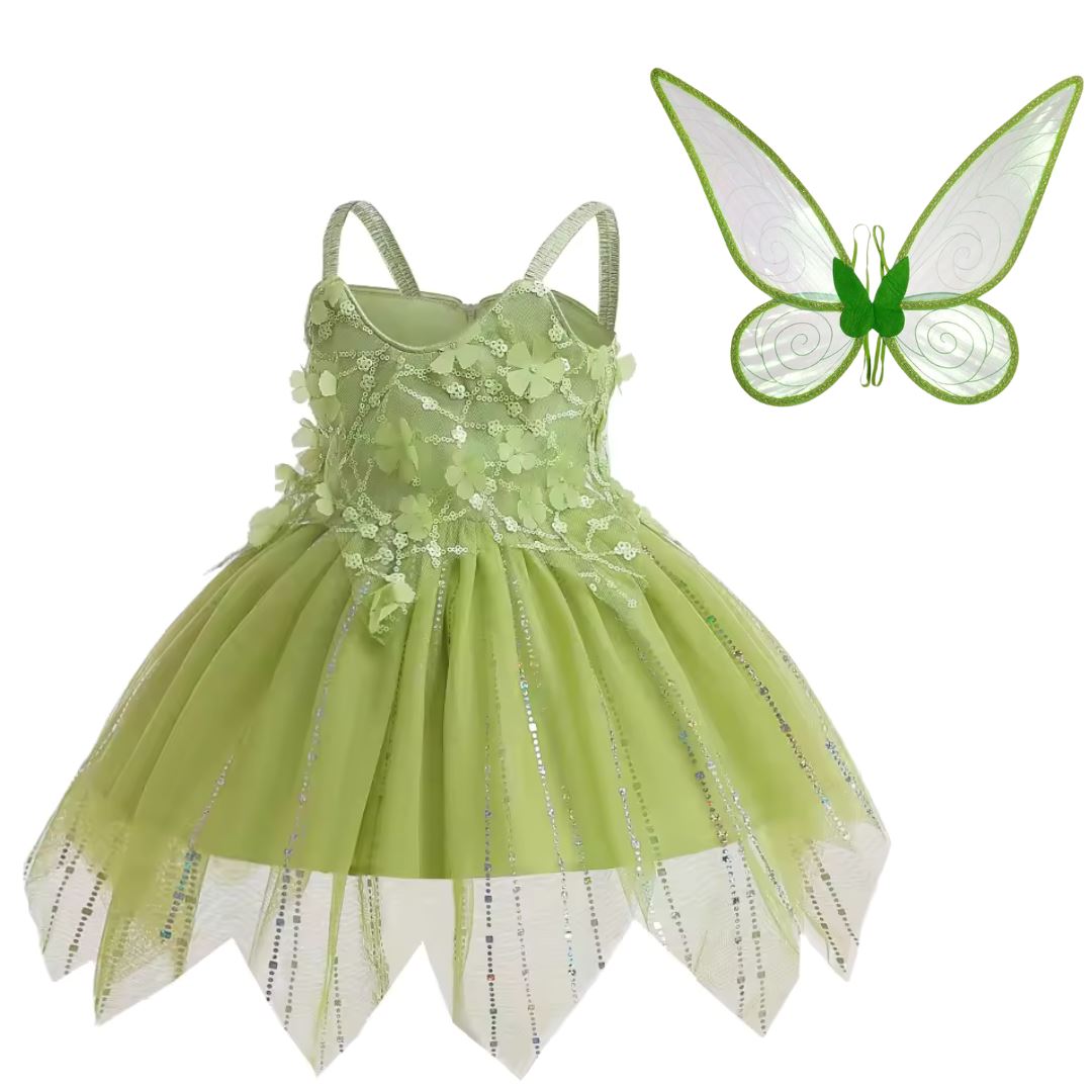 Green Fairy Dress with Wings Kiddie Majigs Green Fairy Dress with Wings Kiddie Majigs