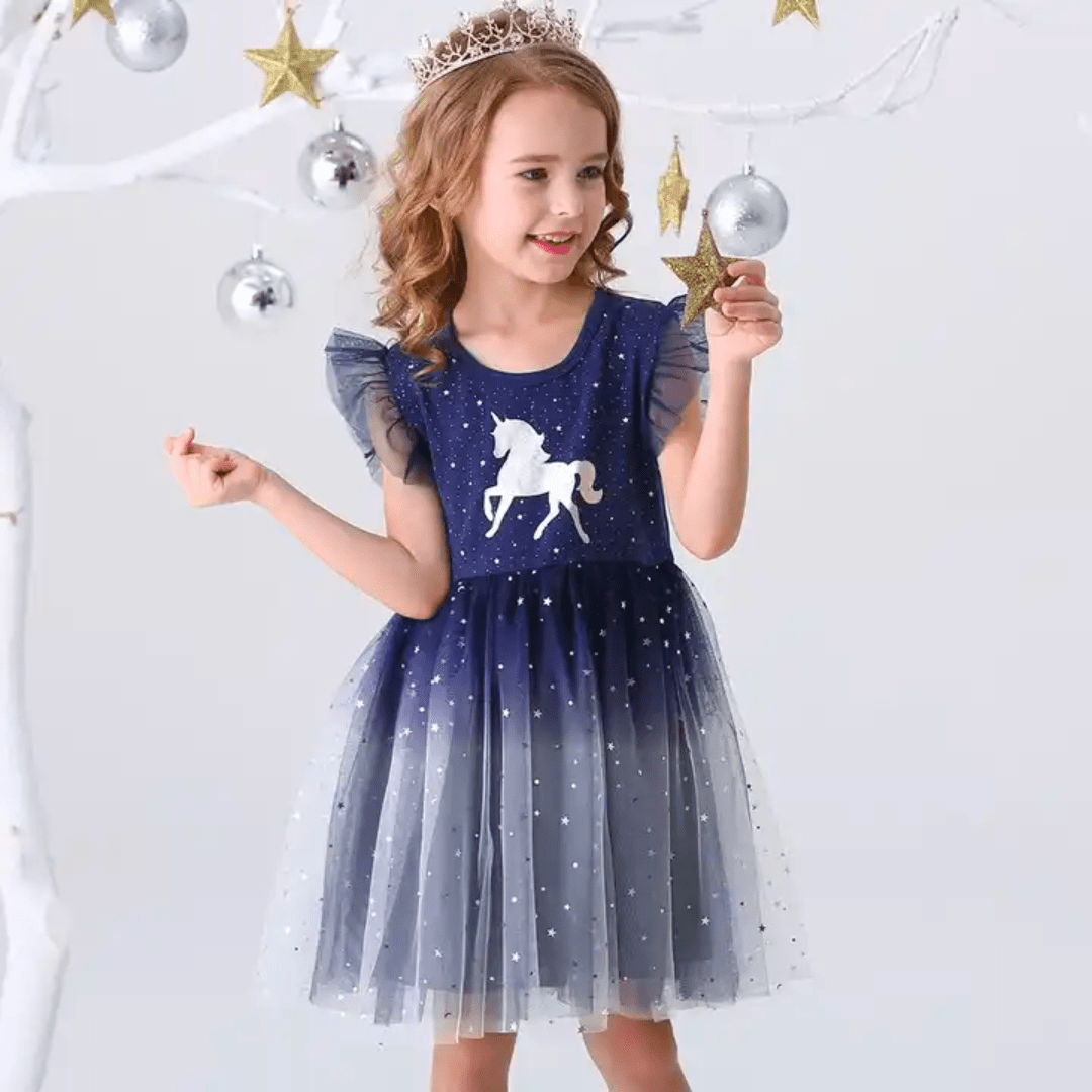 Midnight Blue Unicorn Dress Dress Up Not specified 