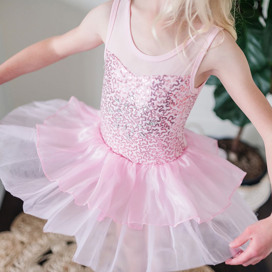Pink Sequin Tutu Dress | Ballet & Dancewear Pink Sequin Tutu Dress | Ballet & Dancewear