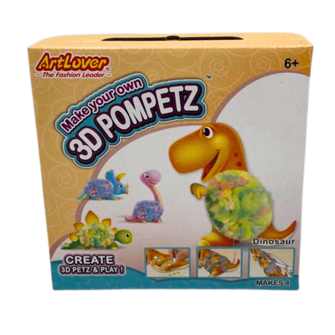 3D Pompetz - Dinosaur 4 Designs in 1 Box Stationery Not specified 
