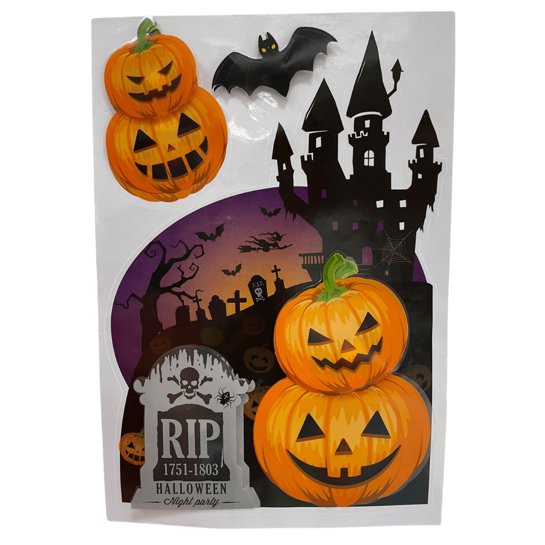 3D Wall Sticker Pumpkin Halloween Not specified 
