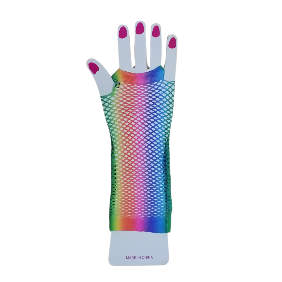 Gloves Long Rainbow 20CM