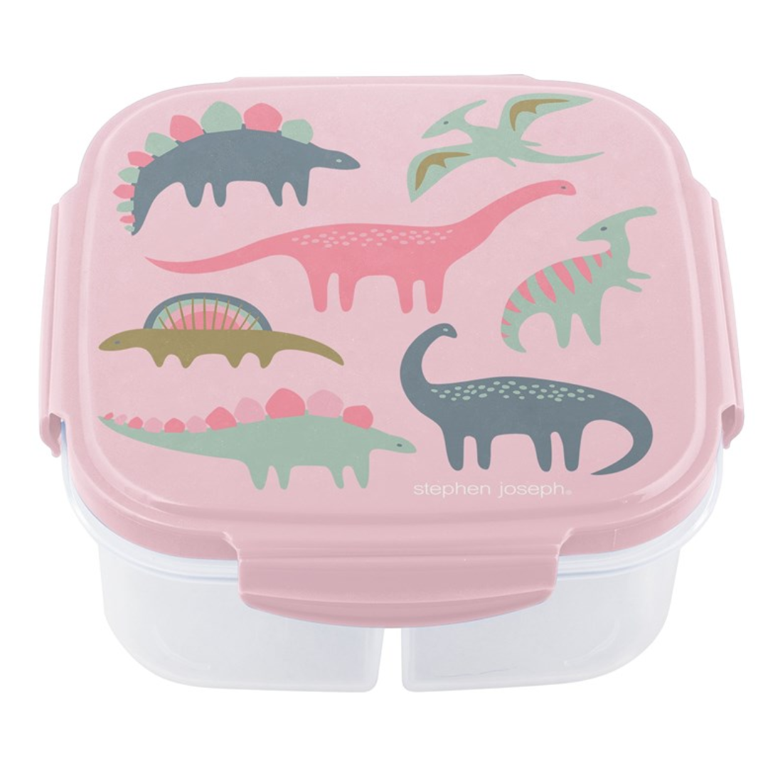 Snack Box with Ice Pack Pink Dino