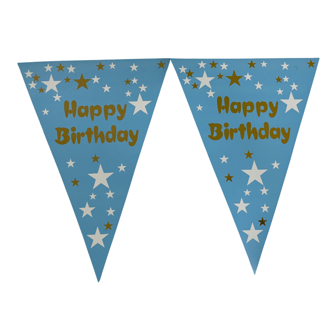 Blue Happy Birthday Banner 5m Parties Not specified 