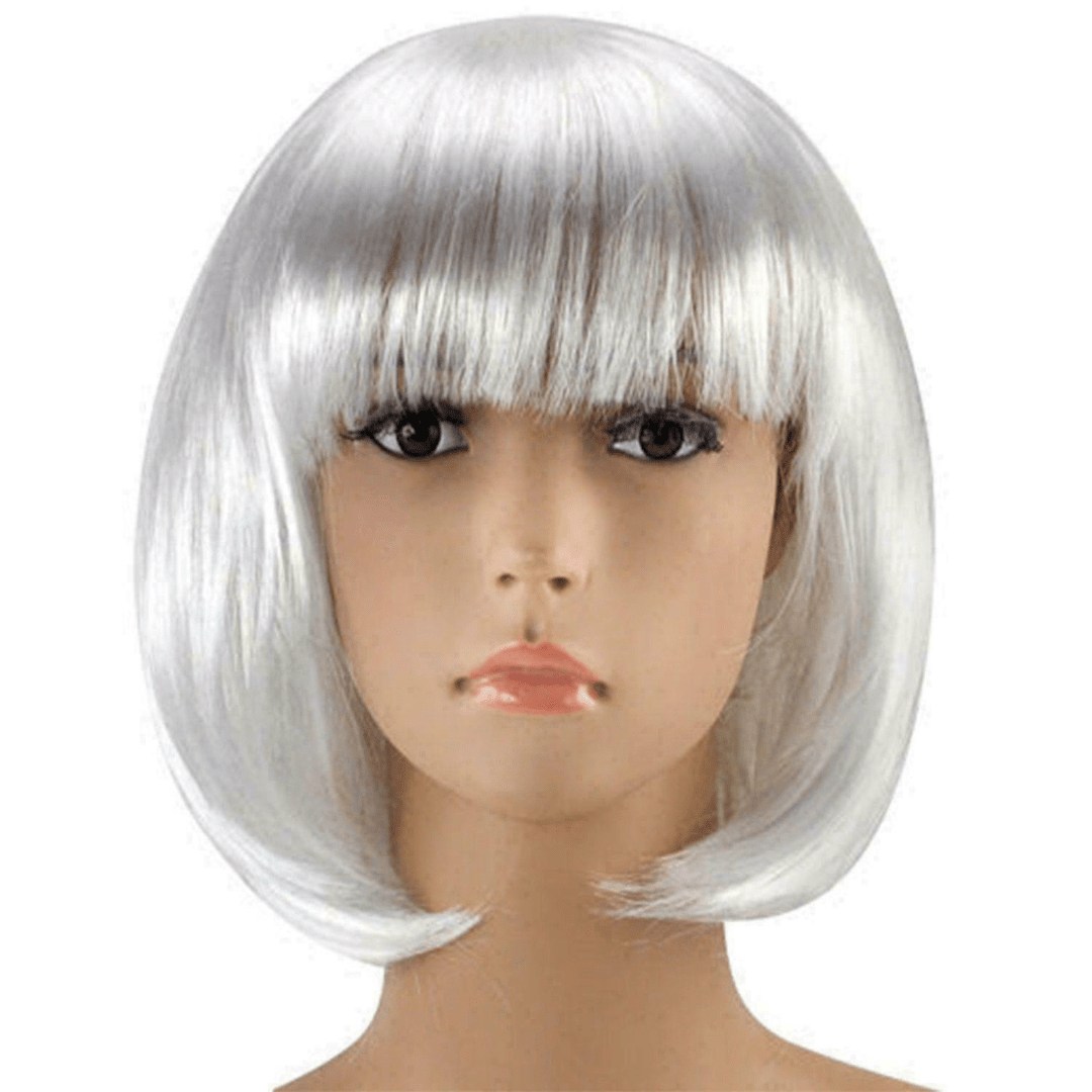 Bob Wig - White Dress Up Not specified 