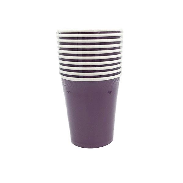 Dark Purple Paper Cups Parties Not specified 