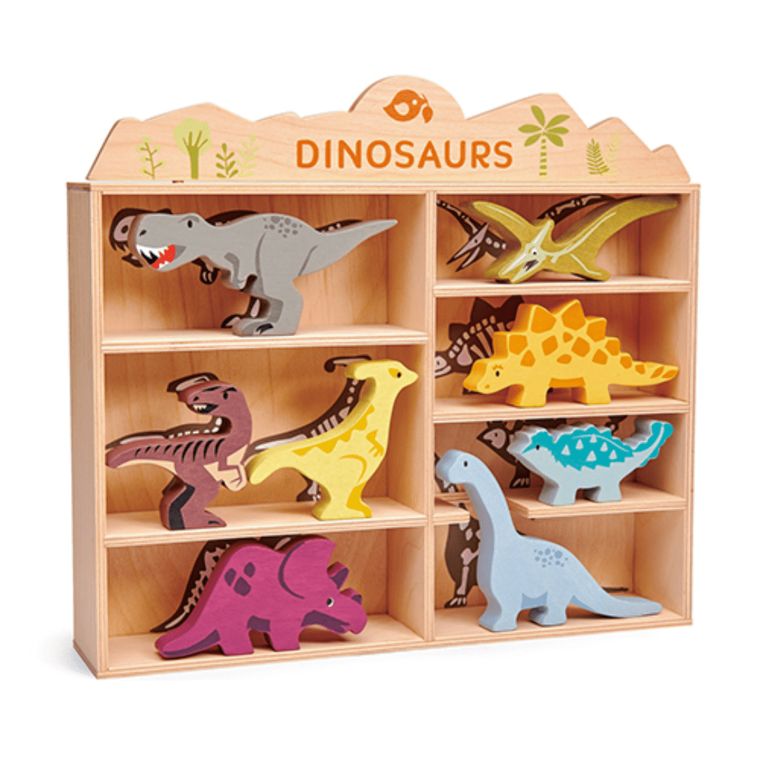 Dinosaurs (1 of each animal & display shelf) Toys Tender Leaf 