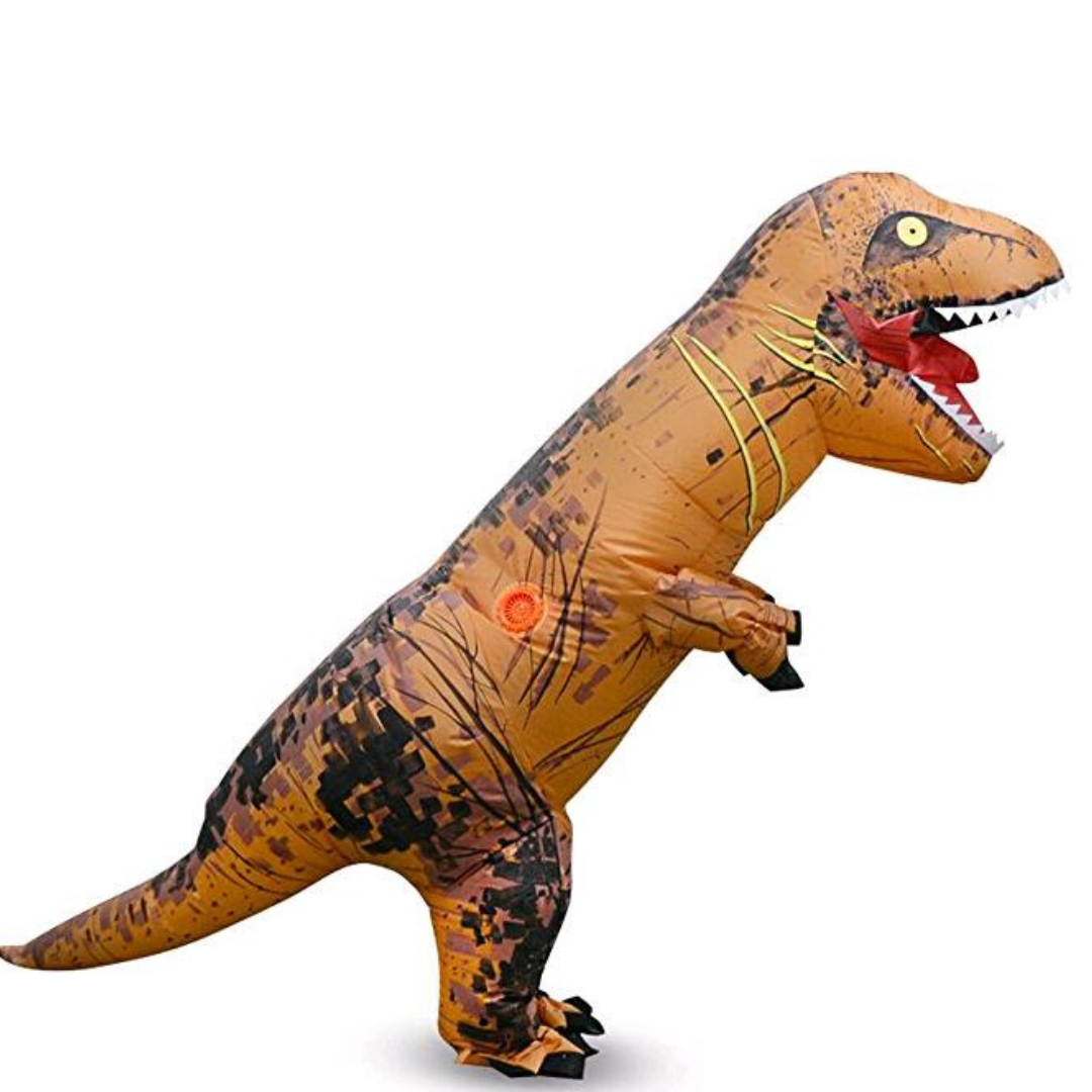 Inflatable Dinosaur Brown Dress Up Not specified 