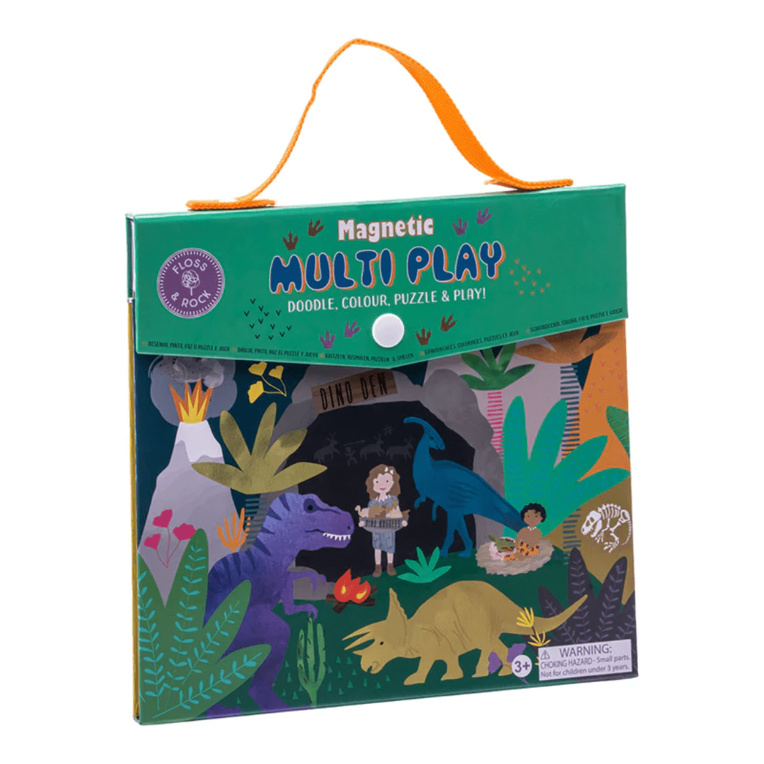 Magnetic Multiplay - Dino Stationery Floss & Rock 