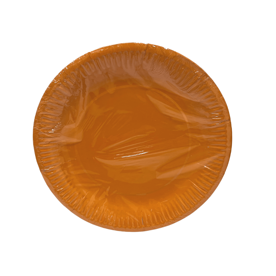 Orange Paper Plates Parties Not specified 