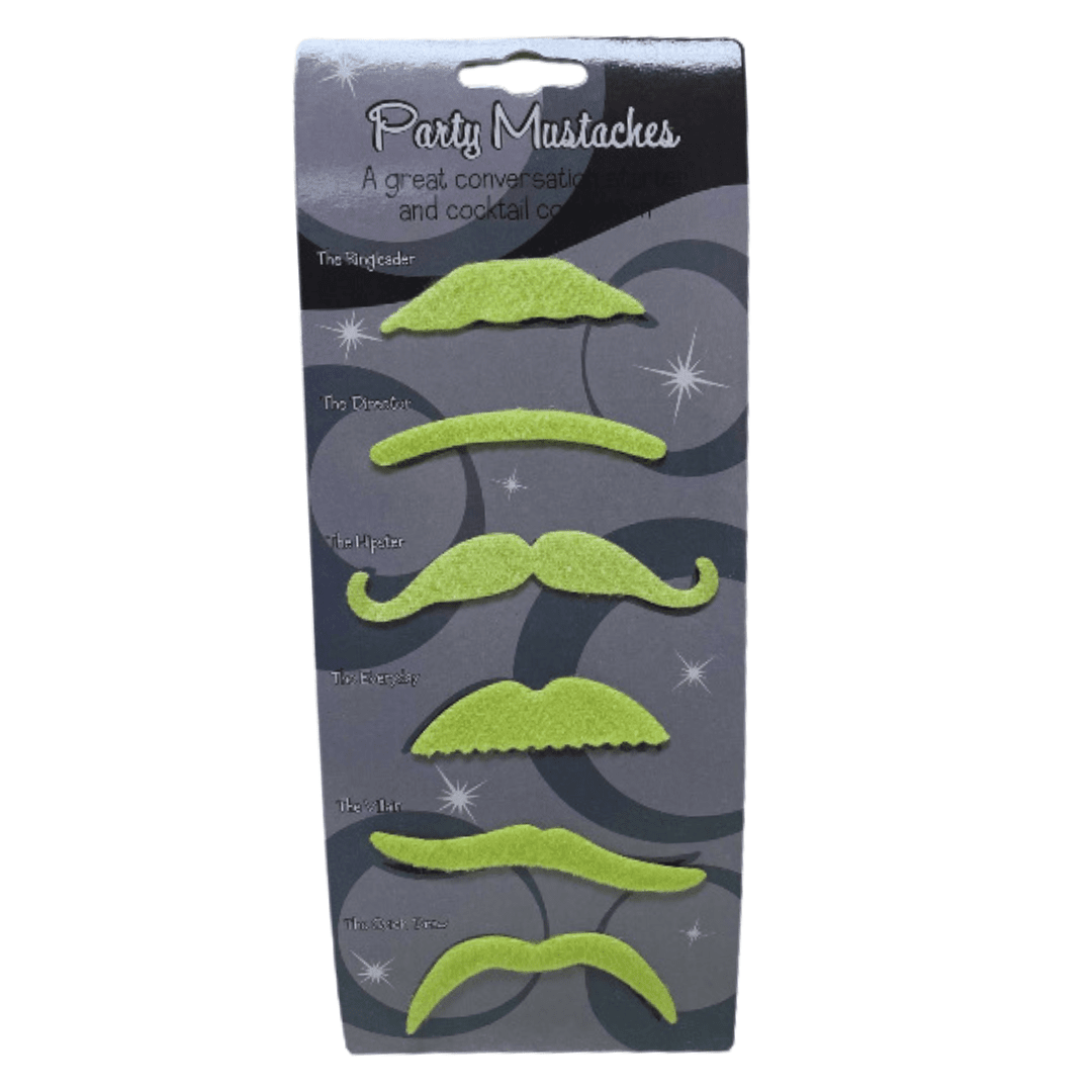 Party Mustaches - GID 6pc Dress Up Not specified 