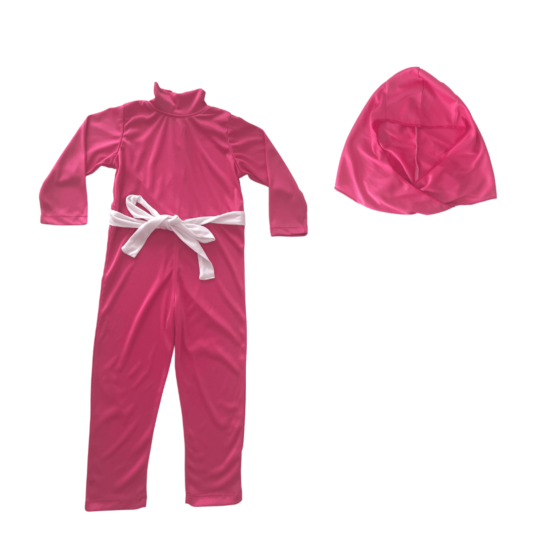 Pink Ninja Jumpsuit Dress Up Kiddie Majigs 
