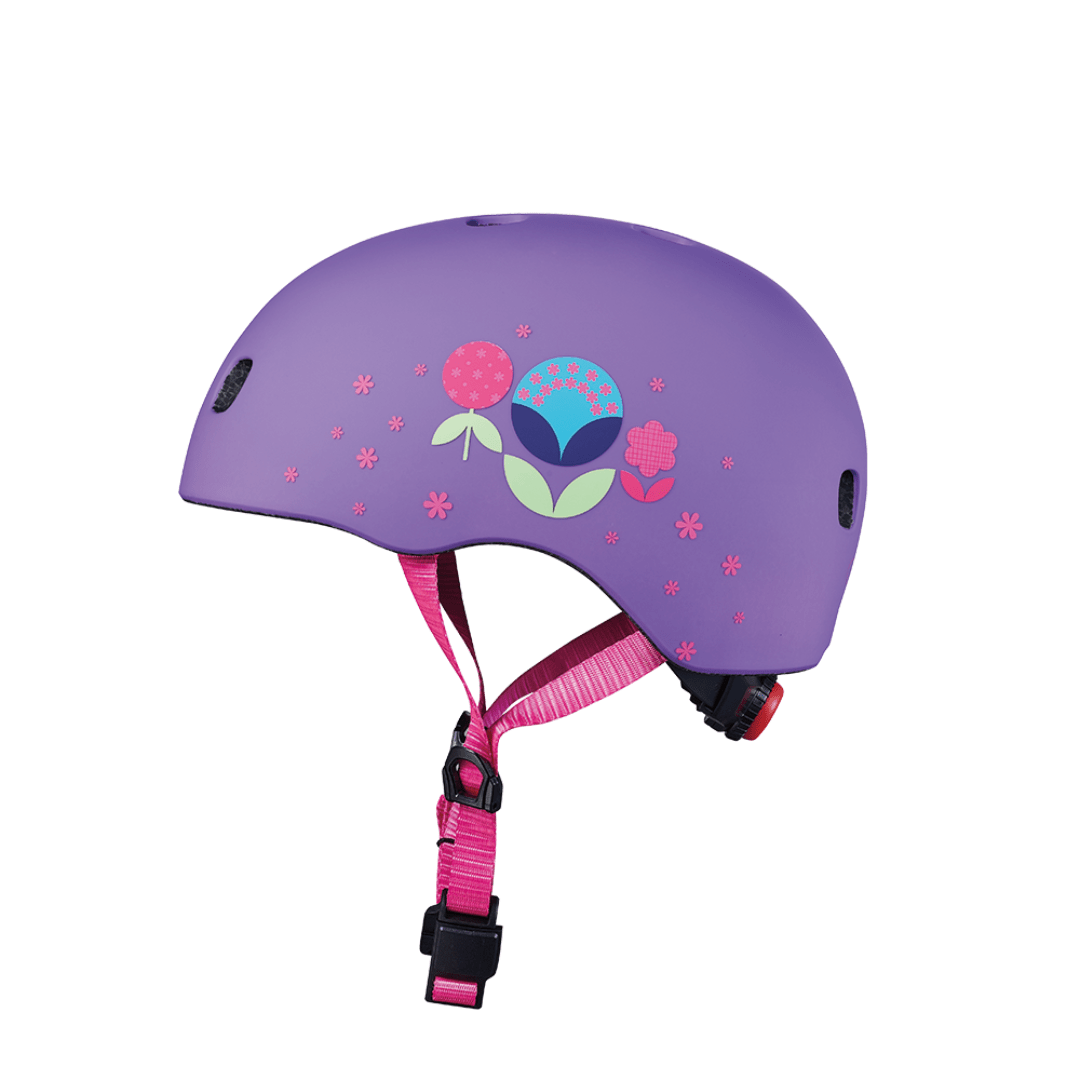 Purple Floral Helmet V2 S Toys Micro Scooter 