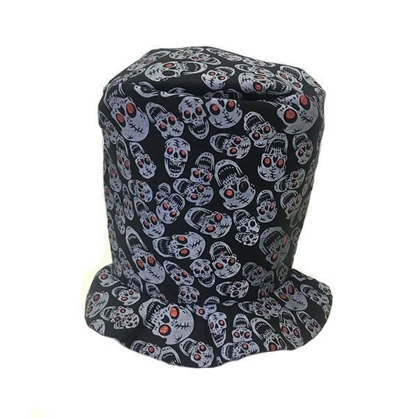 Soft Top Hat With Skulls Dress Up Not specified 