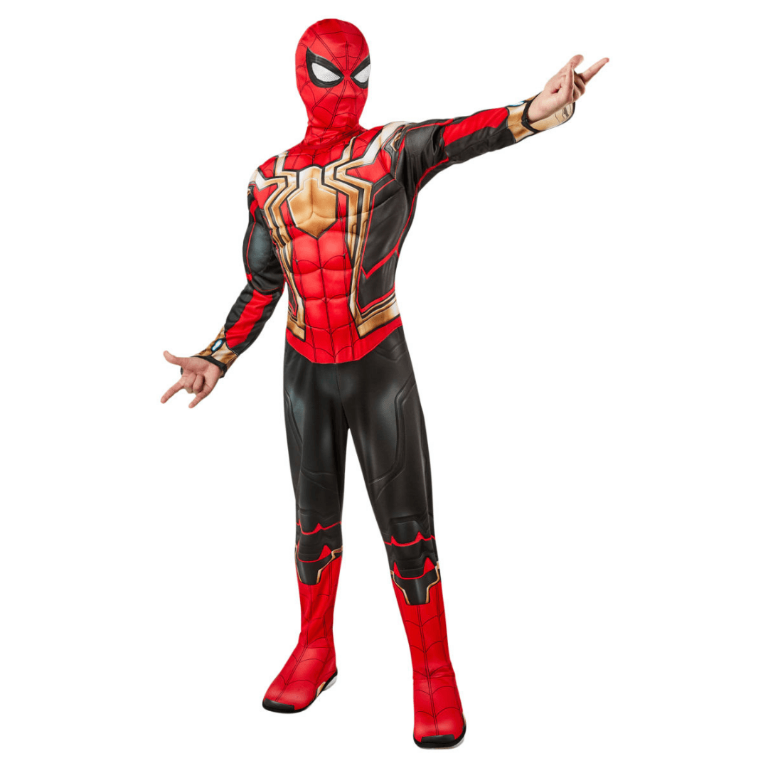 Spiderman Costume Kids Iron Spider No Way Home Deluxe Dress Up Avengers (Marvel) 