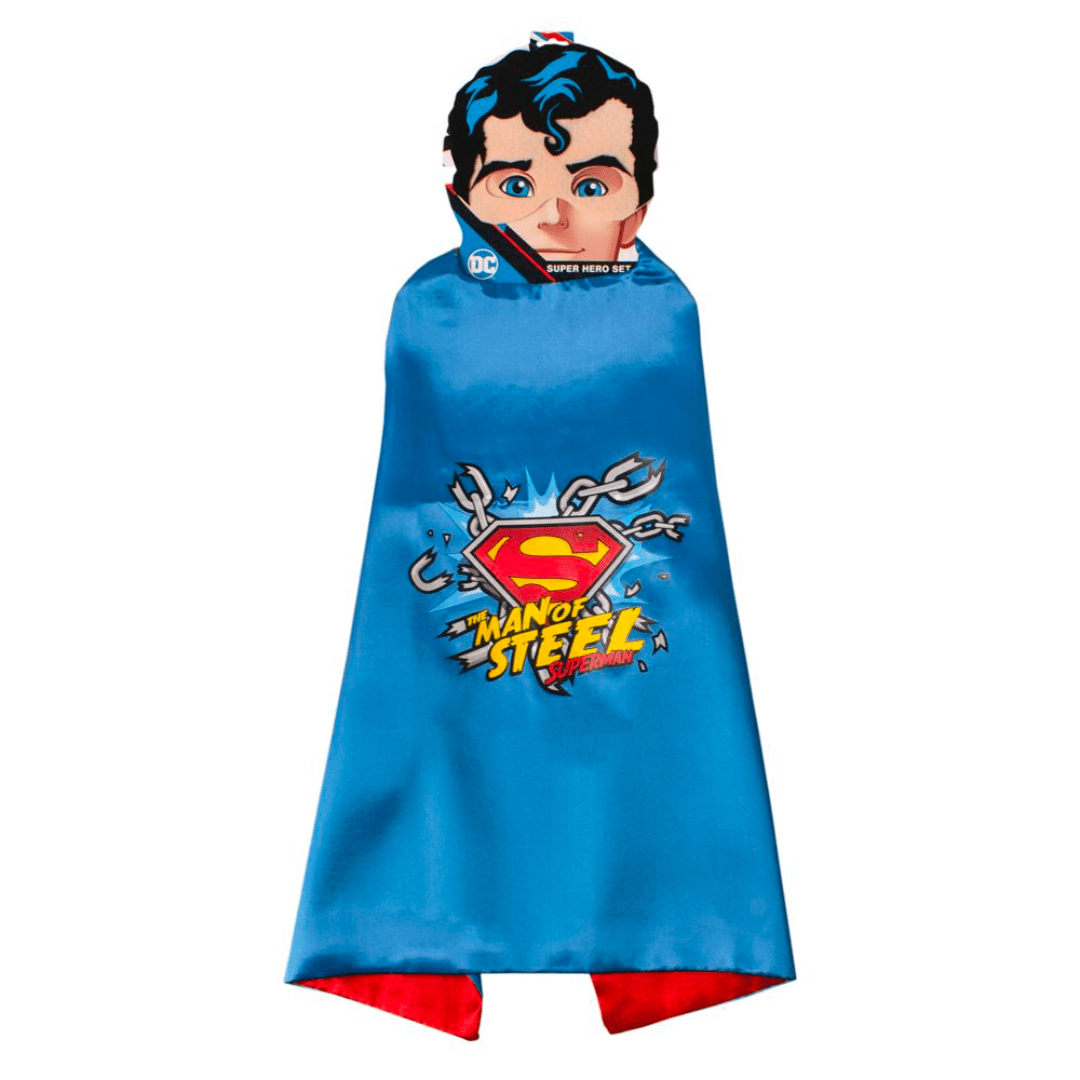 Superman Cape and Mask Set Dress Up DC Comics 