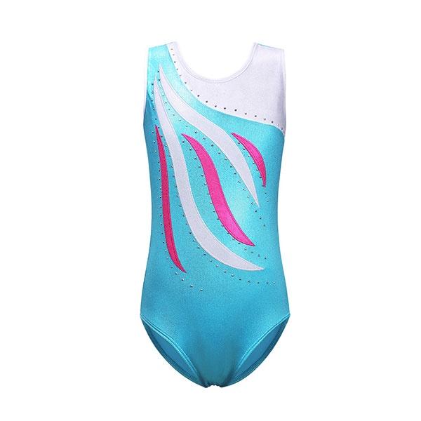 Turquoise & White Leotard Dress Up Not specified 