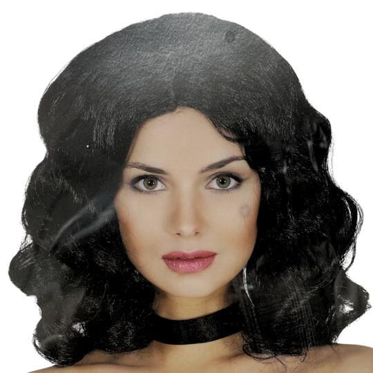 Wavy Black Wig - Short Dress Up Not specified 