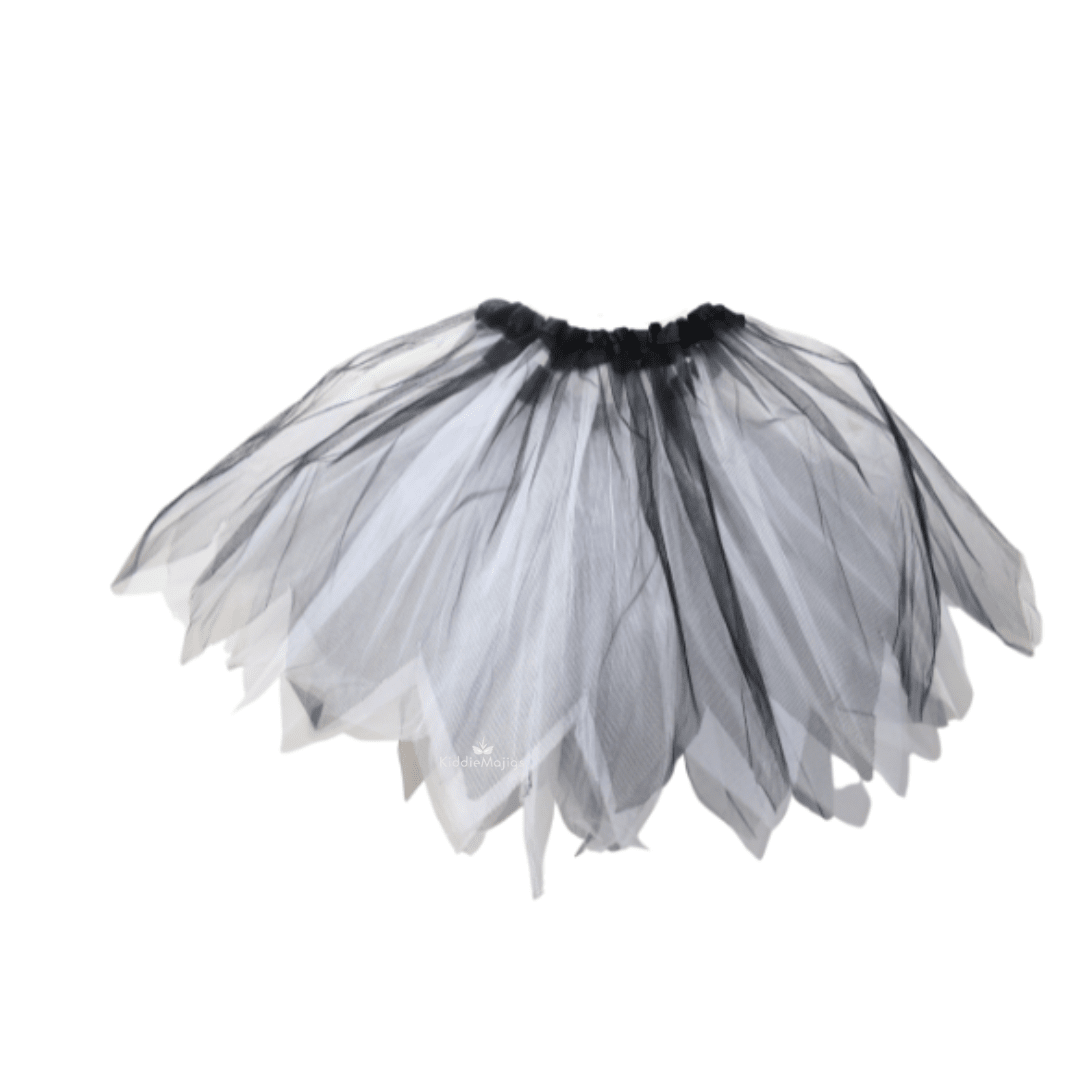 White & Black Tutu Skirt 40cm Halloween Not specified 