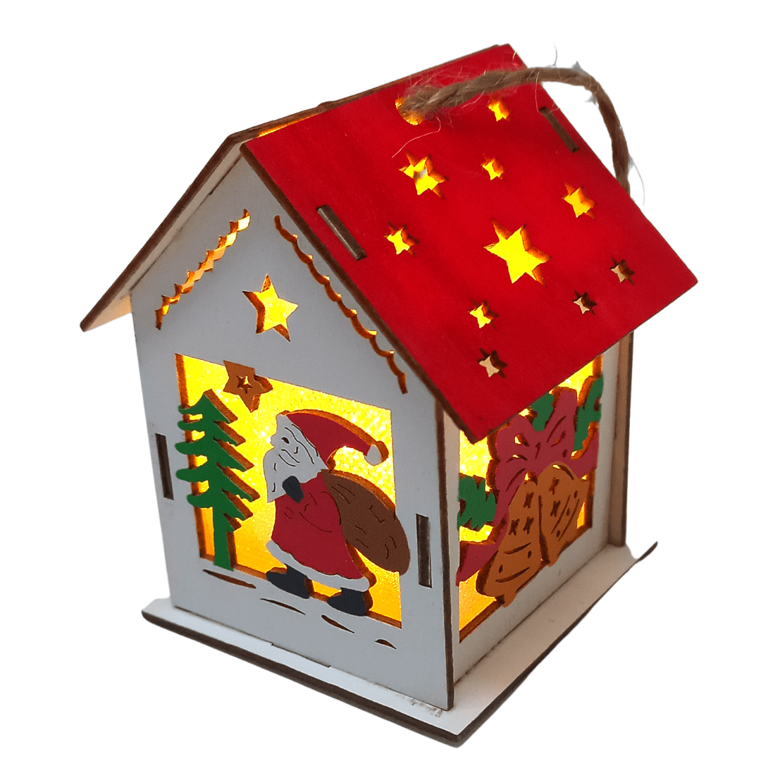 Xmas Wooden House Lightup Christmas Not specified 