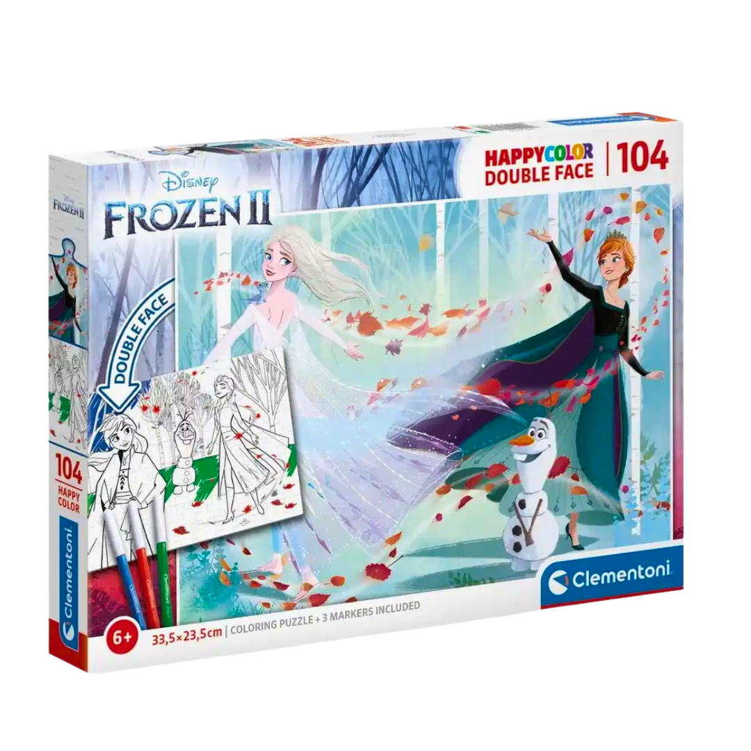 104pc Happy Colour Double Face Puzzle - Frozen 2