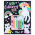 Ylvi Neon Colouring Book Set + 5 Neon Pens