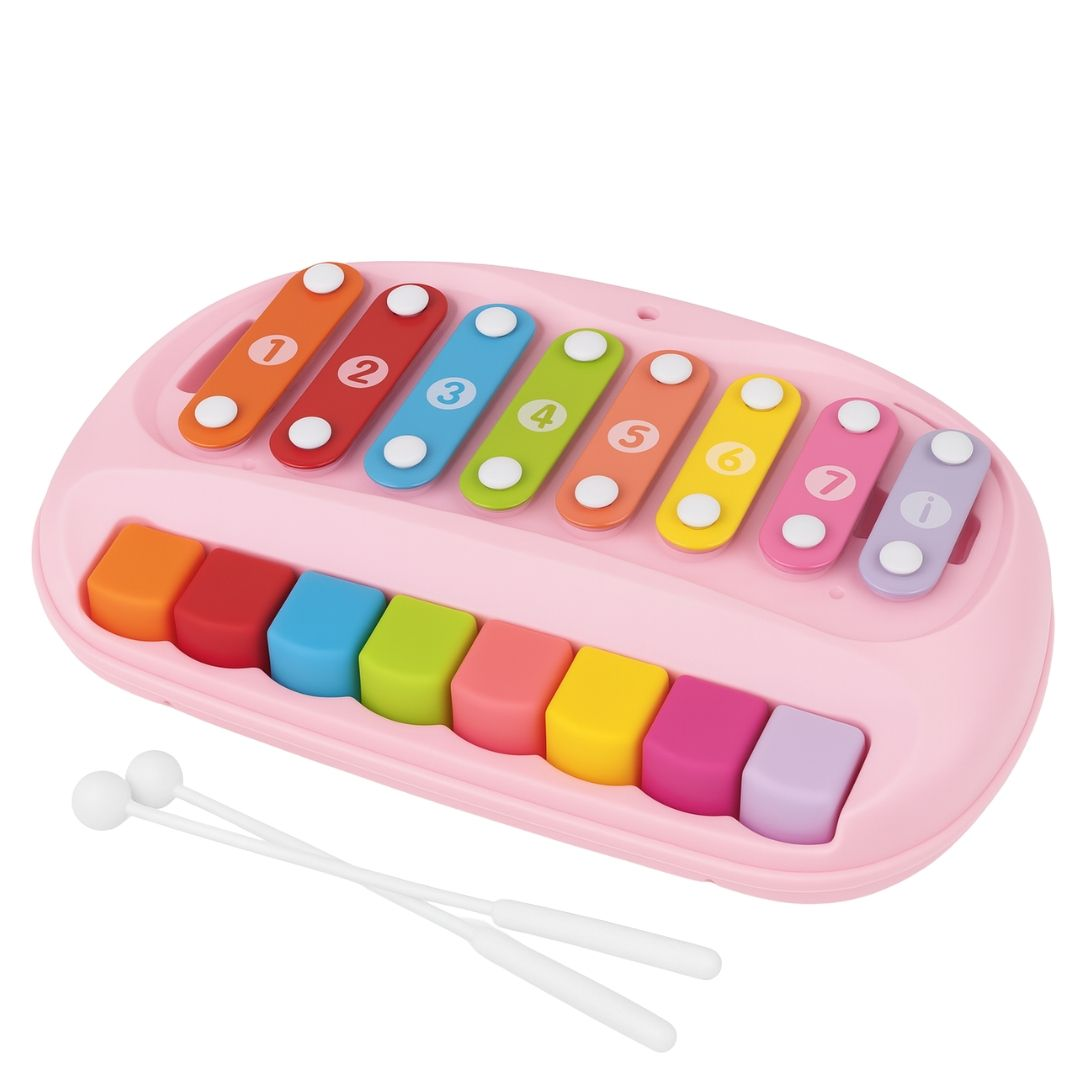 2in1 Piano and Xylophone Pink