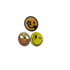 Emoji Face Brooch 3pcs