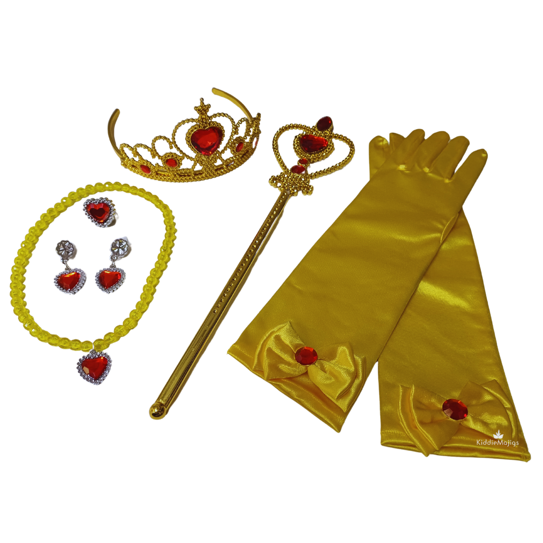 Yellow Princess Accessories with Earrings