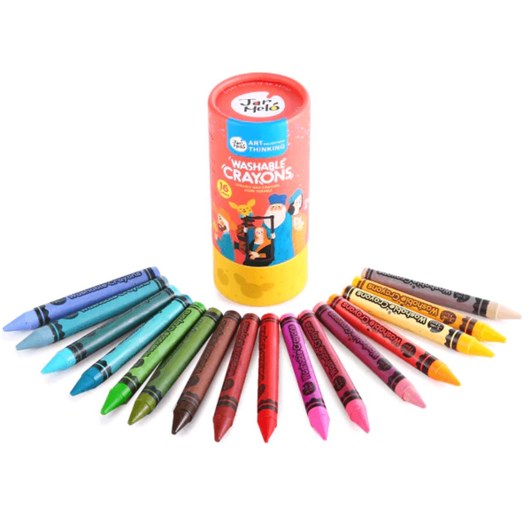 24PC Washable Wax Crayons