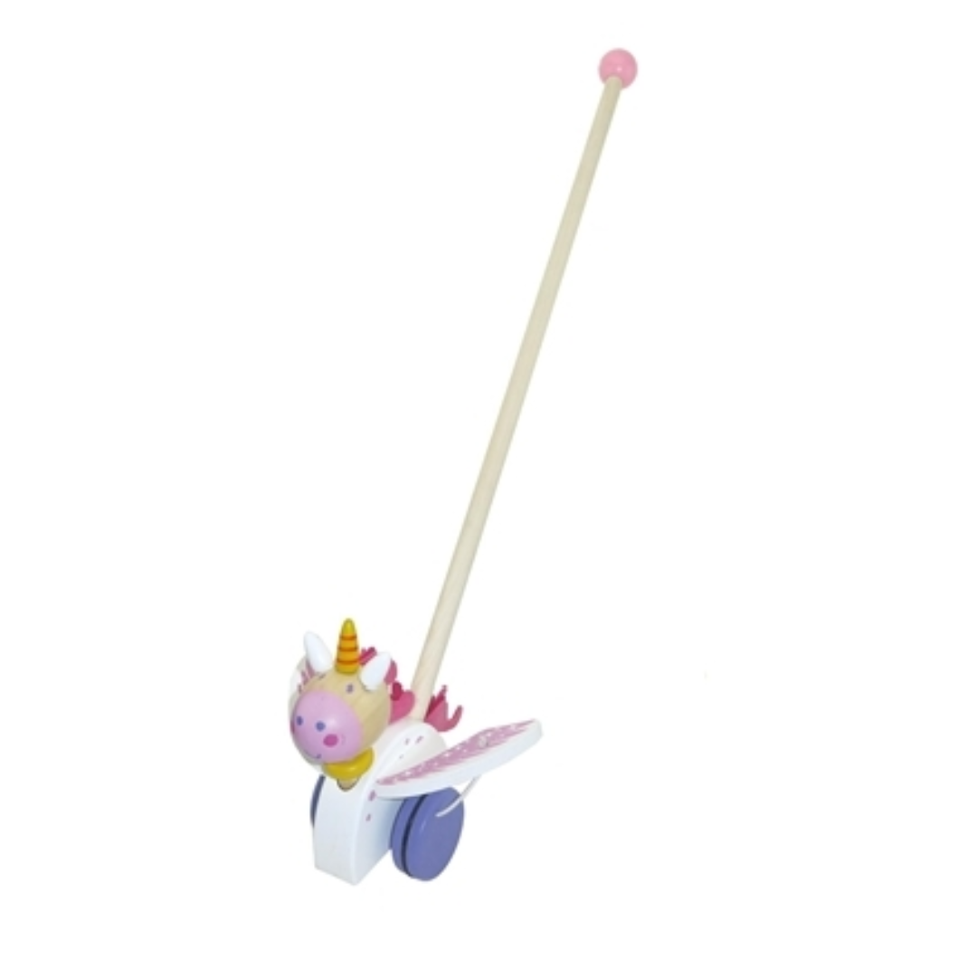 Wooden Push Along (Unicorn)