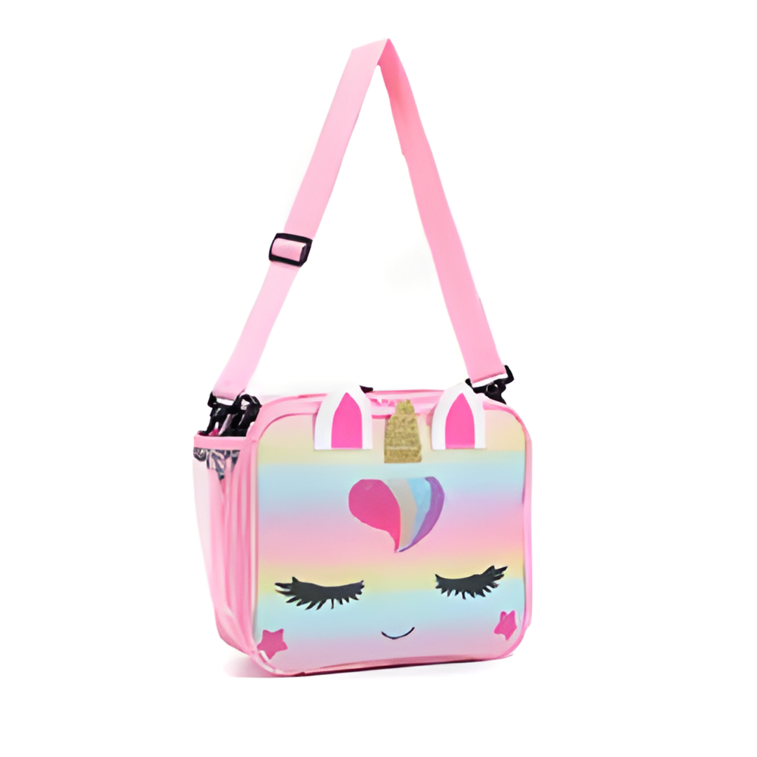 Pastel Rainbow Unicorn Crossbody Bag for Girls
