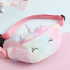 Fluffy Unicorn Waist Bag – Pastel Rainbow Kids Belt Bag