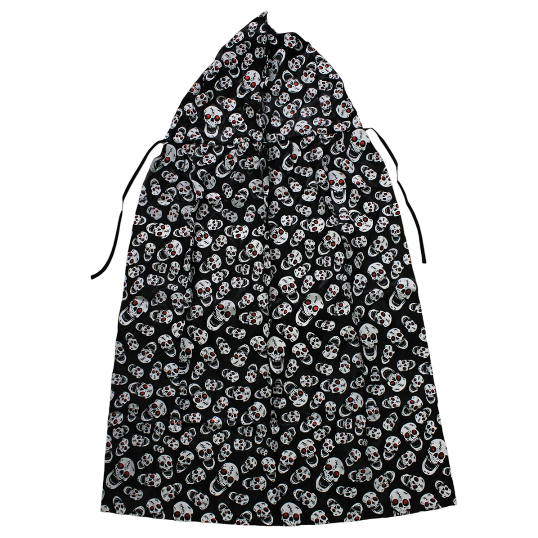 Black Skull Cape - Adult