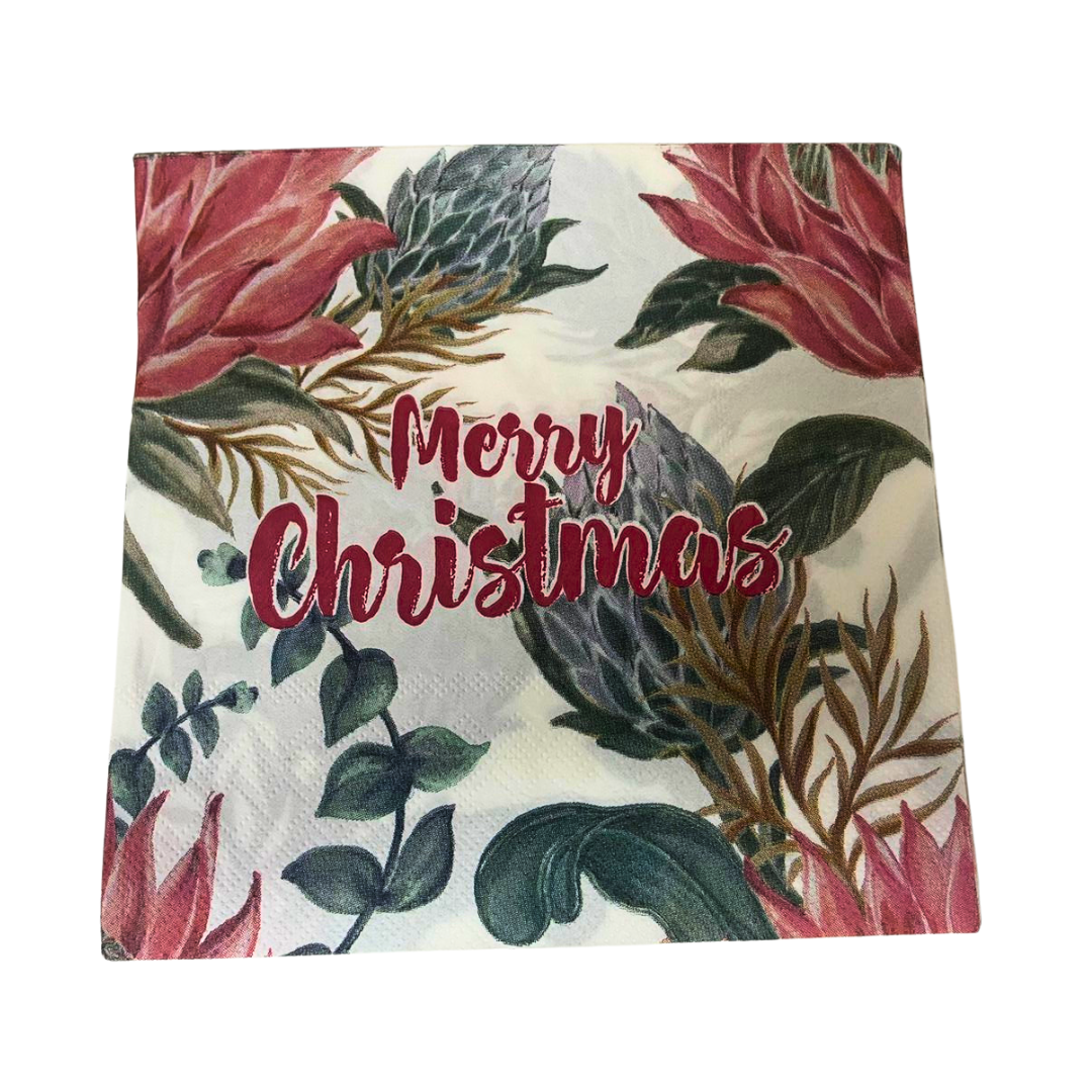 Serviettes - Xmas Flower