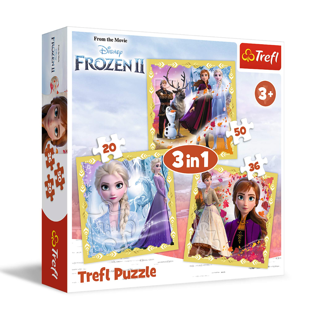 Trefl Puzzle 3 in 1 - Disney Frozen 2