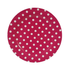 Dark Pink Polka Dot Plates