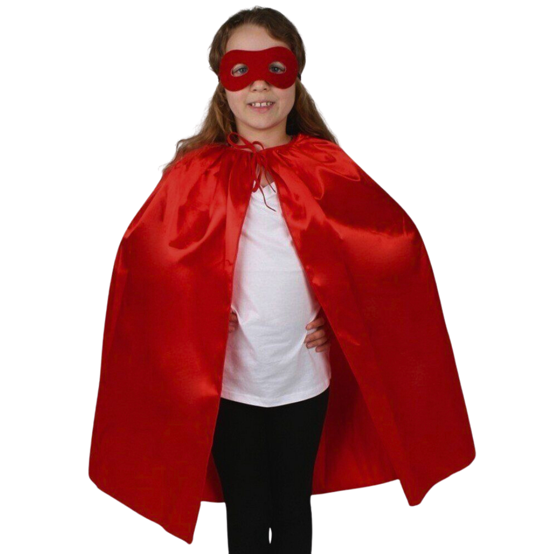 Red Cape and Mask Set 70cm