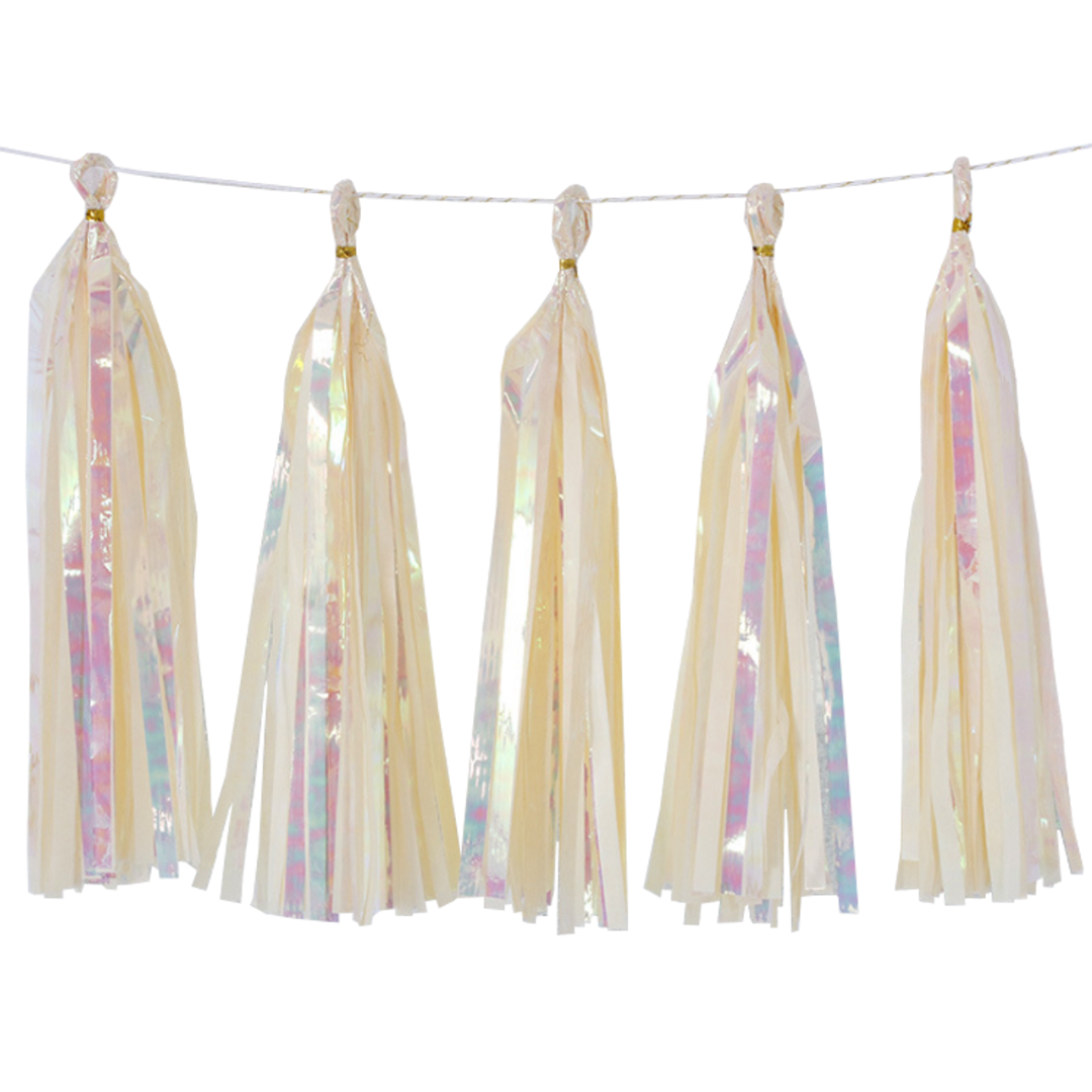 DIY Foil Tinsel Garland - Pink