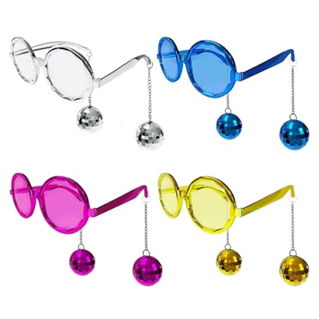 Disco Ball Glasses Assorted