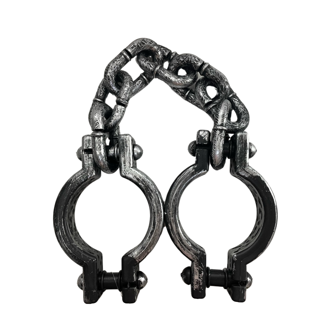 Plastic Hand Cuffs Metallic