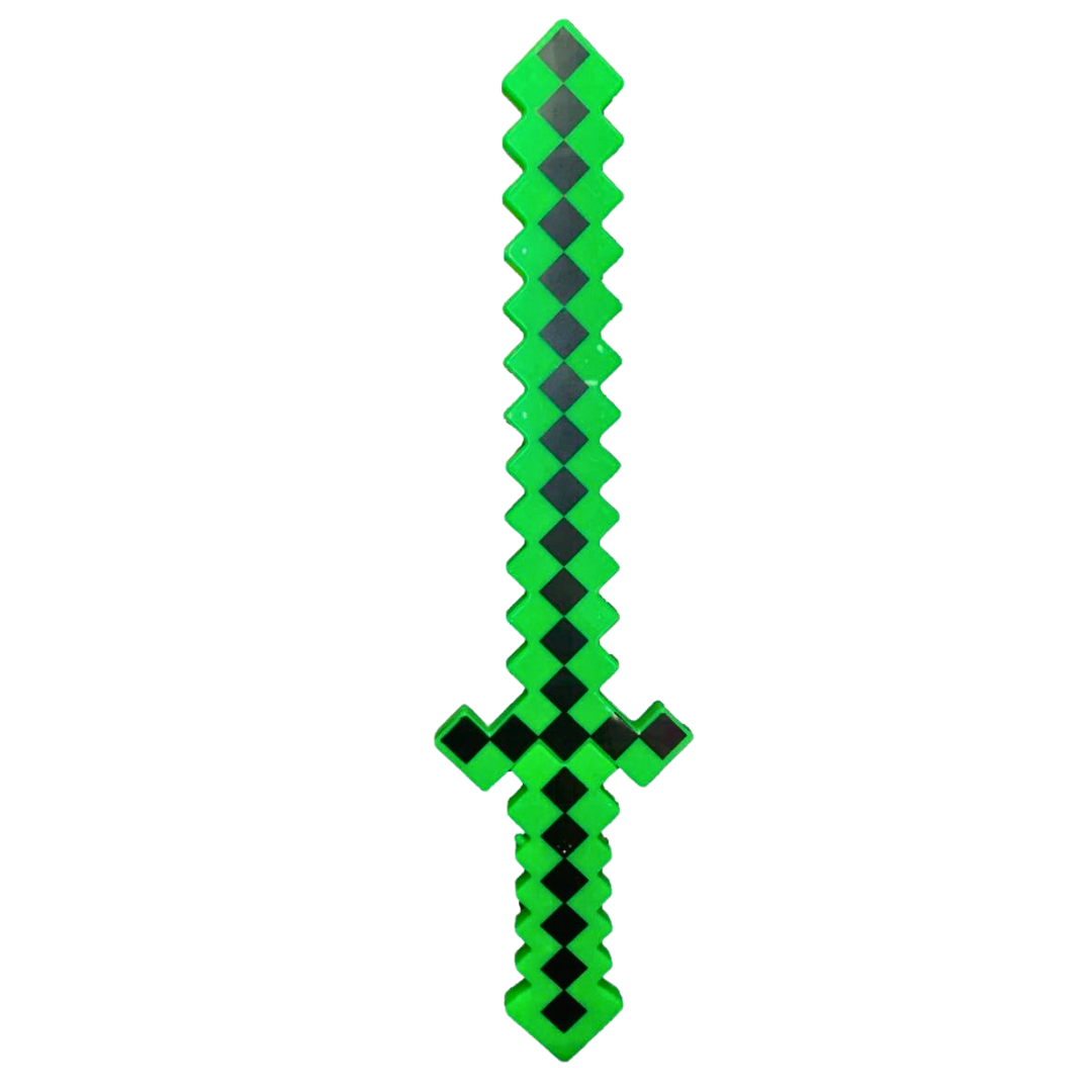 Green Mine Craft Sword with sounds