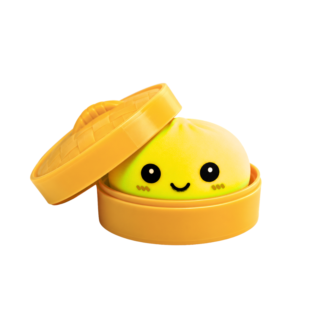 Dumpling Dim Sum Squishy - Blue