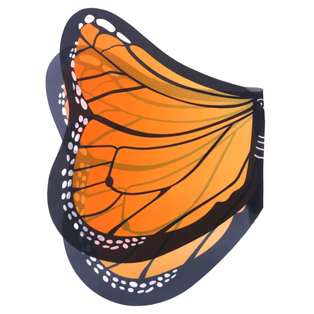 Orange Butterfly Wings with Mask