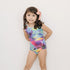 3D Multicolour Gymnastics Leotard