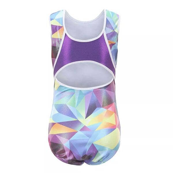 3D Multicolour Gymnastics Leotard