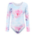 3D Pattern Longsleeve Leotard