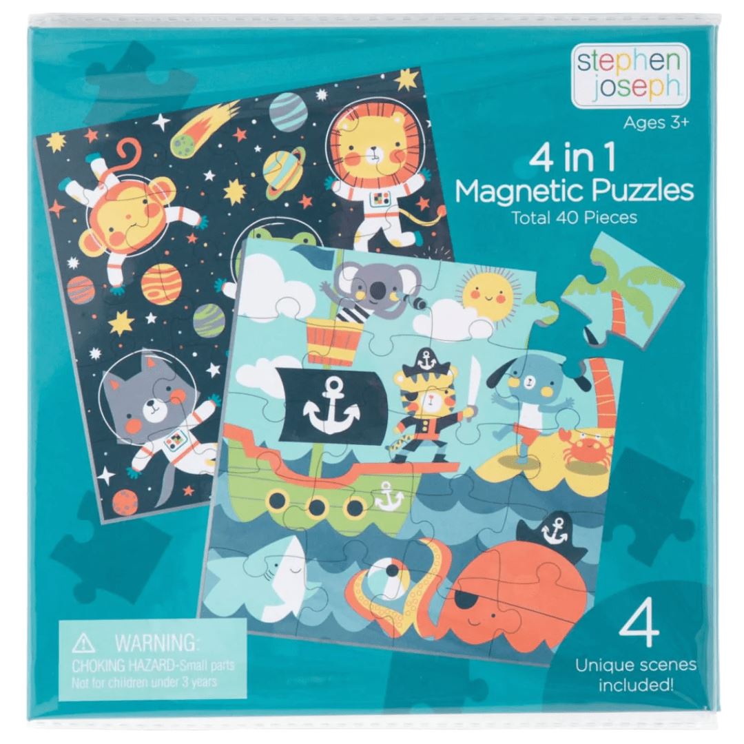 4 In 1 Magnetic Puzzle Book Boy