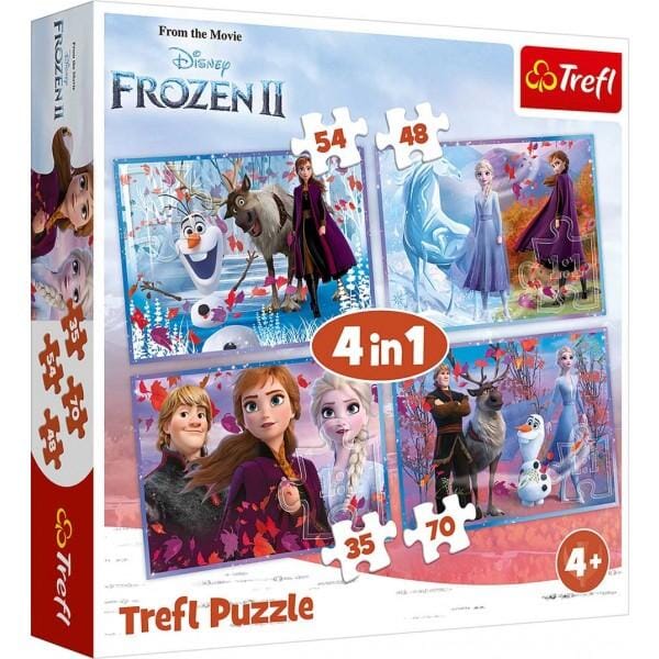 4 In 1 Puzzle (35+48+54+70) Frozen 2